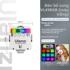 Ulanzi | Đèn Ánh Sáng Mềm Toàn Màu RGB Mini Di Động