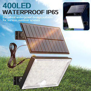 Solar Lights for Outside 172/400LED 3 Modes Motion Sensor Lights with Remote Control Outdoor Solar Lights for YardPatioGarde