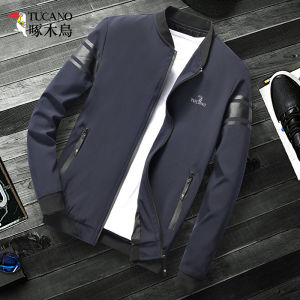 TUCANO Mens Fleece Lined Loose Baseball Style Jacket Spring Autumn Winter Casual Wear All Season Breathable Polyester