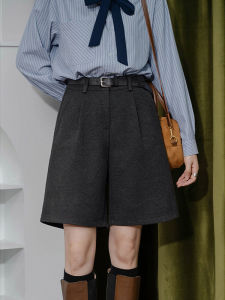 Chic French Versatile Slimming High-Waist Straight Fit Five-minute Shorts