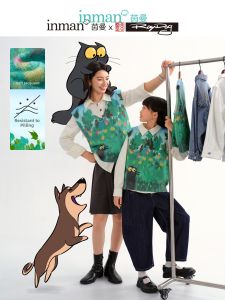 INMAN | Áo Vest Len Hình Mèo Dễ Thương