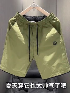 Summer New American Style Mens Short Pants Casual Straight Leg Splicing Outerwear Sporty Five-Part Shorts Breathable Comfortable