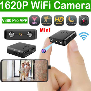 Wireless Wifi Mini version HD1620P Home Security Camcorder Audio Video Recorder  Mobile Remote APP Camera 7×24h Working V380 Pro