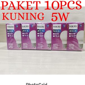 BOHLAM LED / LAMPU LED CAHAYA KUNING VOLTO PAKET 10PCS