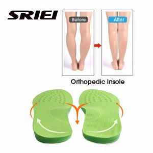 SRIEI 1Pair Flat Foot Orthopedic Insoles X/O Type Legs Valgus Feet Correction Arch Support Orthotics Shoe Pads for Shoes Women Men