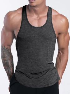 Mens Sports Fitness Tank Top Summer training undershirt Running Basketball Quick Drying vest Breathable loose T-shirt men vest