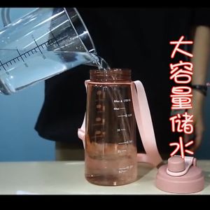 1700ml Transparent Water Bottle