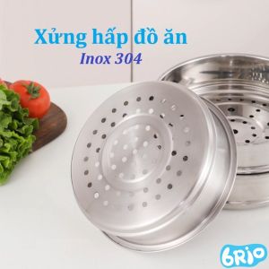 Xửng hấp đồ ăn Inox 304 (Size 14cm 16cm 18cm 20cm)