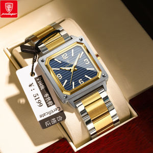 Swiss certification POEDAGAR luxury men watch waterproof original new fashion stainless steel digital  luminous design square watches
