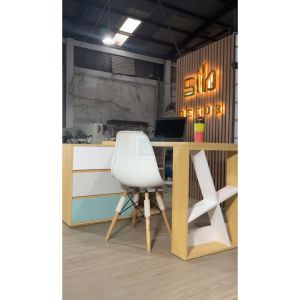 Bàn Làm Việc Hiện Đại Kết Hợp Tủ Sách Nhiều Ngăn Đa Sắc Màu Phong Cách Bắc Âu SIB Decor BLV06