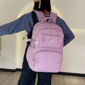META-X Beg Sekolah Remaja Bag Besar Teenager Backpack Bags Secondary Laptop Travel 潮流书包电脑背包