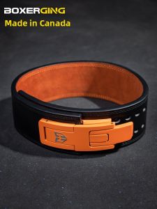 Boxererging Fitness Waist Belt Quick Buckle Deep Squat Hard Pull Leather Weight Lifting Bodybuilding Protective Gear for Men