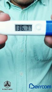 ปรอทวัดไข้ดิจิตอล Berrcom รุ่น DT-007 แพคเดี่ยว ความแม่นยำสูง สีขาว/ฟ้า จาก Bjbrothers ของแท้100%