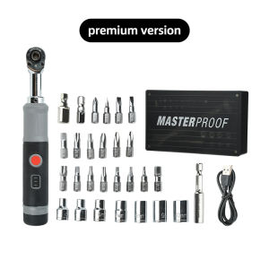 Aideepen | 4V USB Cordless Electric Ratchet Wrench 1/4" 3/8" Drive Socket Ratchet Tool Type-C Rechargeable Power Wrench DIY Car Repair Tool