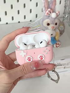 Vỏ bảo vệ tai nghe bằng silicon có móc khóa Cài đặt hoàn hảo cho Airpods Pro 2 3 Airpods 4