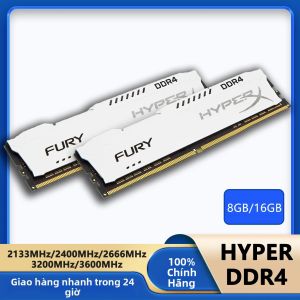 HyperX | RAM HyperX Fury DDR4 8GB/16GB DRAM DIMM 288Pin Có Tản Nhiệt Cho Máy Tính Để Bàn Tùy Chọn Tốc Độ 3600MHz 3200MHz 2666MHz 2400MHz 2133MHz