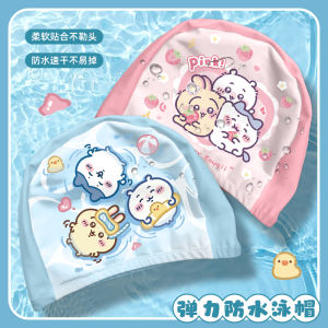 Childrens Swimming Cap Comfortable Long Hair Ear Protection Womens Professional Waterproof Swimming Cap Cute New Model