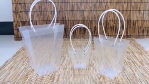 3D ถุงของขวัญ PVC, ใสถุงดอกไม้พลาสติก พร้อม ถุงของขวัญ, 3D รูปร่าง