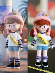 Fifth Generation Hook Needle Knitting Doll Material Kit Sister Paper Instructions Video Base Included DIY Craft Kit