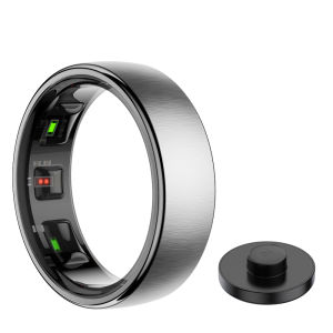 Uhoofit R10 Smart Ring with Charging Case Men Women Health Heart Rate Sleep Monitor IP68 & 5ATM Waterproof Multi-sport Mode
