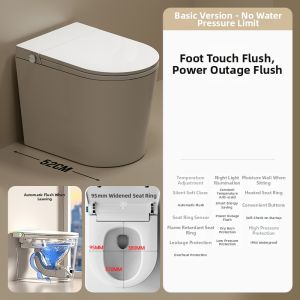 Smart Automatic No Water Pressure Limitations Siphonic Toilet 52cm