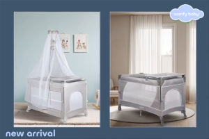 Comfy Baby® Otto Travel Cot | Baby Travel Playpen | Playpen Mattress