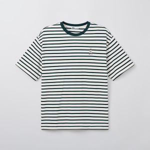 spao | Couple Style Bear Stripe Short Sleeve T-Shirt