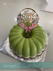 [Agar Agar Cake] [Pandan Cake] Large 24 cm [Birthday Cake Halal] [Halal Cake] [Pudding Pandan] Pandan Kaya / Lapis Surabaya