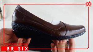JAVA SEVEN Sepatu formal wanita bahan kulit sapi / Pantofer dinas kerja kantor / Coklat JUP 119