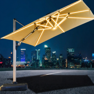 Commercial Sun Shade Umbrella with Light