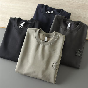 Comfortable Loose Fit Mens Sweatshirt Long Sleeve round Neck Casual Fashionable Urban Style Youthful Autumn New Arrival