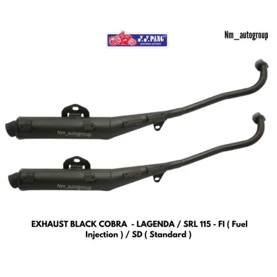 YY PANG Racing Exhaust Ekzos Original Set- LAGENDA / SRL 115 - FI ( Fuel Injection ) / SD ( Standard ) - 28MM