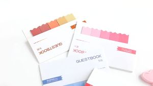 3 BOOKS Morandi gradient sticky notes index stickers memo notepad message board