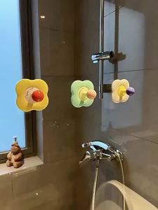 4Pcs Dopamine Hook Punch-free Wall-mounted Adhesive Hook Kitchen And Bathroom Traceless Hook Super Load-bearing Door Hanger