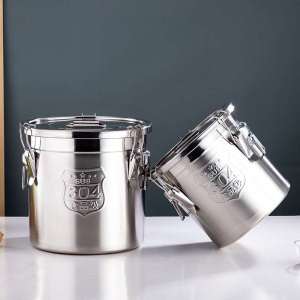 GUANGMANZHI | Food Grade 304 Stainless Steel Sealed Bucket