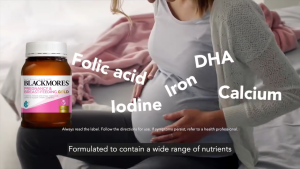 Blackmores DHA Pregnancy & Breastfeeding Gold Vitamin 180 Capsules ป้องกันความผิดปกติของทารกในครรภ์ แบลคมอร์ส เพรกแนนซี่ แอนด์ บรีสฟีดดิ้ง โกลด์ วิตามิ