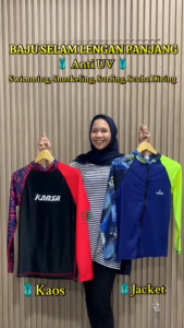 Baju Diving Snorkeling Sufing Anti UV Quick Dry Full Sleeve Baju Renang Rashguard Pria Kansa