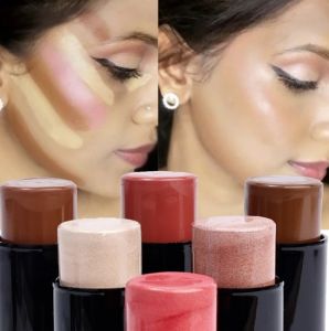 【Grilrigrin】6Color Contouring Bronzer Stick Multifunctional Highlighter Blush Waterproof Brightening Facial Outline Nose Shadow Concealer Cosmetics