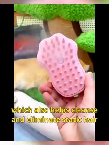 3 In 1 Cat Steam Brush Electric Anti-splashing Cat Brush with Steam Spray for Massage Pet Grooming Comb Hair Removal Combs