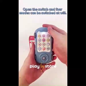 Kids Phone Cars Early Education Learning Baby Musical Car Phone Toys with Star Light and Sound Toy Star Projector Music