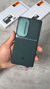 Case Samsung Galaxy S25 Ultra Plus Spigen Optik Armor Camera Lens Protector Anti Shock Crack Casing