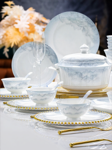 YICHEN | Aesthetic Mountain and Water Style Dinnerware Set