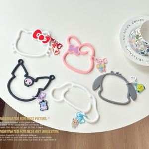 Cute Cartoon Meilidi Kurokos Style Silicone Phone Strap Anti-Loss Wristband Keychain Pendant Universal Model Durable Accessories