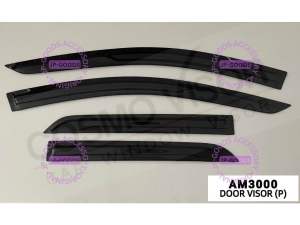 Perodua Axia D74A 2023 2024 2025 -Above Door Visor / Window Vent Visor Deflectors (MADE IN MALAYSIA)