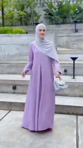 BASIC ABAYA GAMIS MECCA POLOS BAHAN CRINKLE AIRFLOW GAMIS PUTIH GAMIS HOMEDRESS BUSUI
