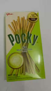 Bánh Que Pocky Kem trà xanh vị sữa 35G/hộp nhập khẩu Thái Lan