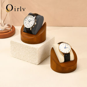 Oirlv Wooden Watch Display Stand With Pillow Wrist Watch Storage Jewelry Watch Stents Jewelry Organizer Watch Photography Props