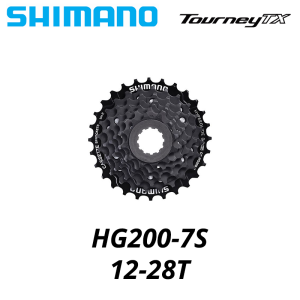 SHIMANO | Shimano TOURNEY TX HG200 CS 7 8Speed Cassette Sprocket CS-HG200 7s 8S 8v 7v 12-28T 12-32T Mountain Bike MTB Chains 32T 28T