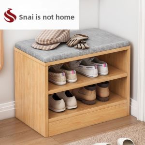 Sitting Home Shoe Cabinet with Footrest Compact Corner Storage Wall Mounted
