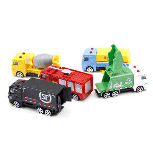 Jiaye 1:87 Sliding Alloy Car Model Engineering Car Series Sprinkler Model Artificial Rubbish Collector Sweeper Toys